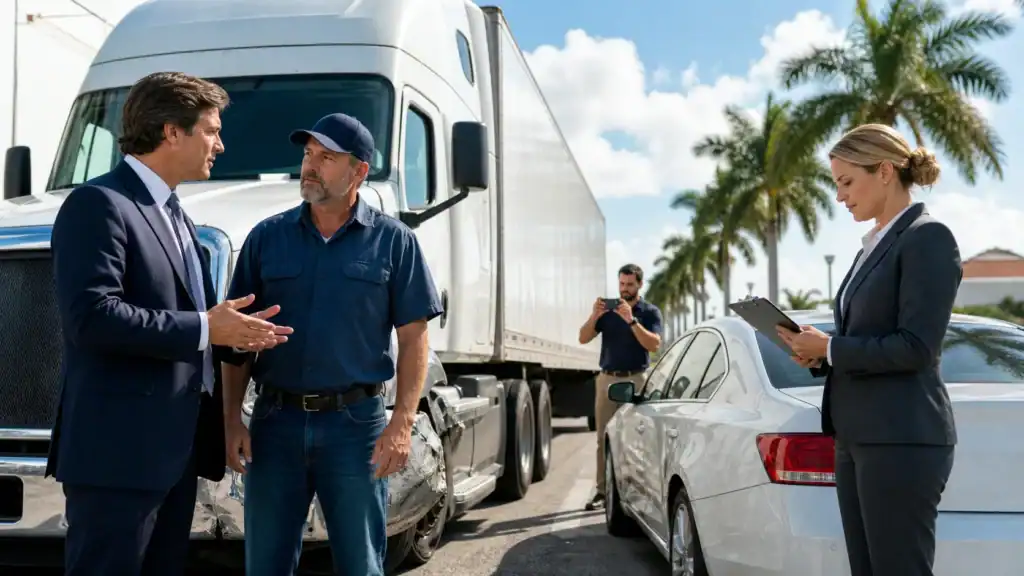 Truck Driver Vs. Carrier: Who Pays After a West Palm Beach Crash